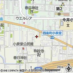 奈良県橿原市四条町778周辺の地図