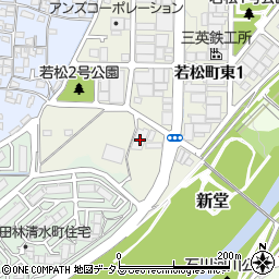 大阪府富田林市若松町東1丁目195-2周辺の地図