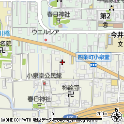 奈良県橿原市四条町776周辺の地図