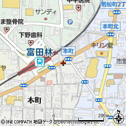 馬屋本舗　富田林駅前店周辺の地図