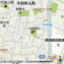 小俣神社周辺の地図