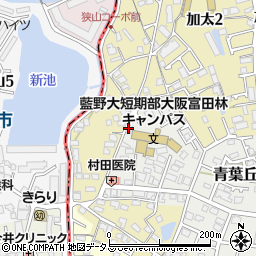 日本キリスト教団金剛教会周辺の地図