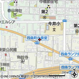 奈良県橿原市四条町790周辺の地図
