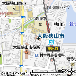 大阪狭山市立　子育て支援・世代間交流センターＵＰっぷ周辺の地図
