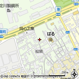 大阪府泉大津市西港町周辺の地図