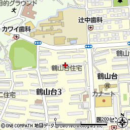 鶴山台第三住宅１７号棟周辺の地図