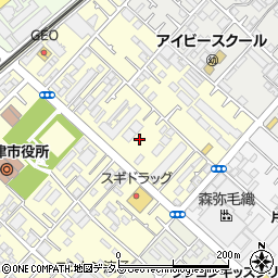株式会社チェリオコーポレーション　泉大津営業所周辺の地図