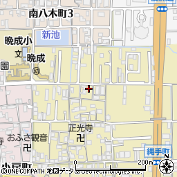 奈良県橿原市縄手町77-15周辺の地図