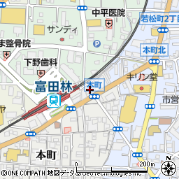 りそな銀行富田林支店周辺の地図