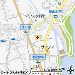 ウエルシア大阪狭山池之原店周辺の地図