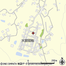 岡山県笠岡市大宜610-25周辺の地図