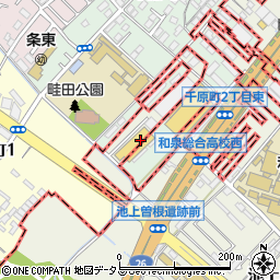 コーナンＰＲＯ泉大津店周辺の地図