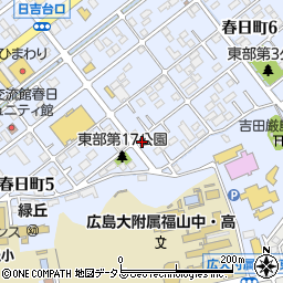 有限会社柴村花店　春日店周辺の地図