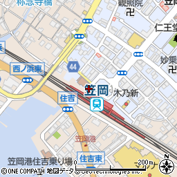 笠岡警察署笠岡駅前交番周辺の地図