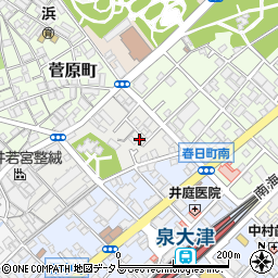 大阪府泉大津市若宮町1-5周辺の地図