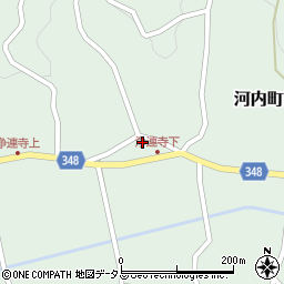 広島県東広島市河内町小田1165周辺の地図