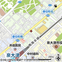 ○徳ラーメン 泉大津店周辺の地図