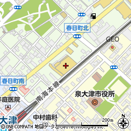 ホームプラザナフコ泉大津店周辺の地図