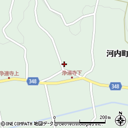 広島県東広島市河内町小田1298周辺の地図