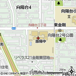 富田林市立藤陽中学校周辺の地図
