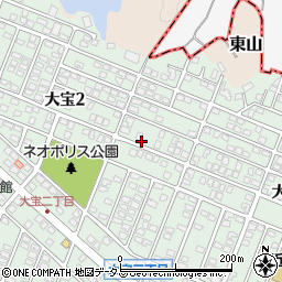 阪南ネオポリス周辺の地図