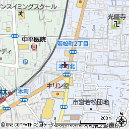 三響楽器富田林支店周辺の地図