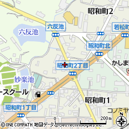 大阪府富田林市昭和町周辺の地図