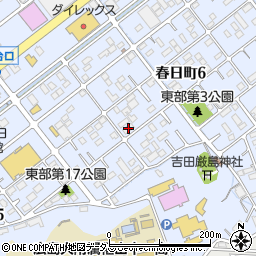 プレジール春日Ｂ周辺の地図