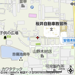 奈良県桜井市吉備28周辺の地図