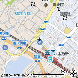 朝日生命保険笠岡営業所周辺の地図