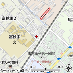 大阪府和泉市富秋町2丁目23周辺の地図