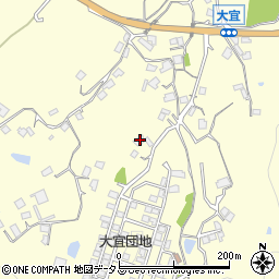 岡山県笠岡市大宜605周辺の地図