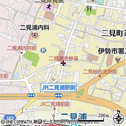 二見浦表参道周辺の地図