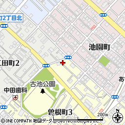 泉大津曽根郵便局周辺の地図