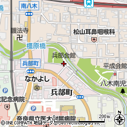 兵部会館周辺の地図