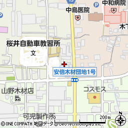 奈良県桜井市吉備298周辺の地図