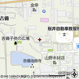 奈良県桜井市吉備279周辺の地図