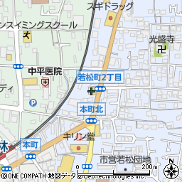 サイゼリヤ富田林若松店周辺の地図