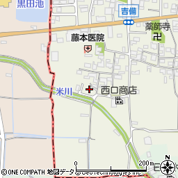 奈良県桜井市吉備141周辺の地図