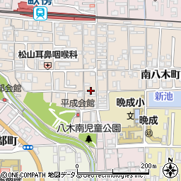 奈良県橿原市南八木町2丁目5周辺の地図