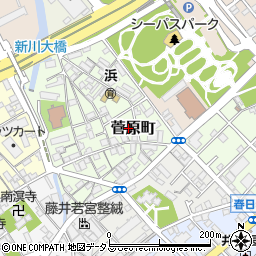 横田表具店周辺の地図