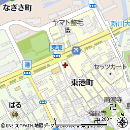 東港長寿園周辺の地図