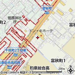 大阪府和泉市富秋町2丁目7周辺の地図