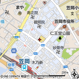 〒714-0088 岡山県笠岡市中央町の地図