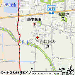 奈良県桜井市吉備169周辺の地図