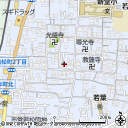 大阪府富田林市若松町周辺の地図