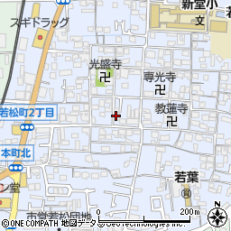 富田林市立公民館・集会場若松老人いこいの家周辺の地図