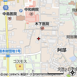 奈良県桜井市阿部279周辺の地図