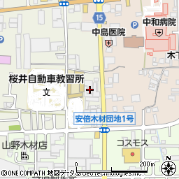 奈良県桜井市吉備301周辺の地図
