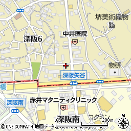 堺市第58ー06号公共緑地周辺の地図